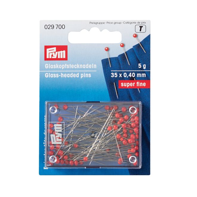 Prym Glaskopfstecknadeln, "super fine"