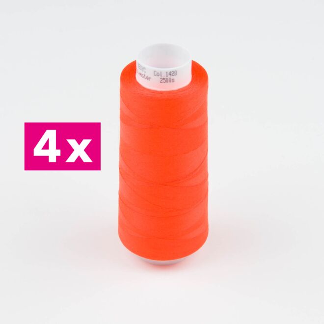 Amann-Mettler Trojalock Overlockgarn No. 120, 4x2500m/gleiche Farbe - Farbe: 1428