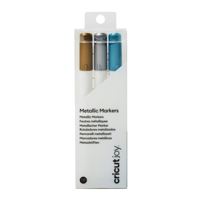 Cricut Joy Metallic Markers / Stifte 1,0 mm Gold, Silber, Blau