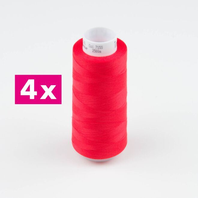 Amann-Mettler Trojalock Overlockgarn No. 120, 4x2500m/gleiche Farbe - Farbe: 7155