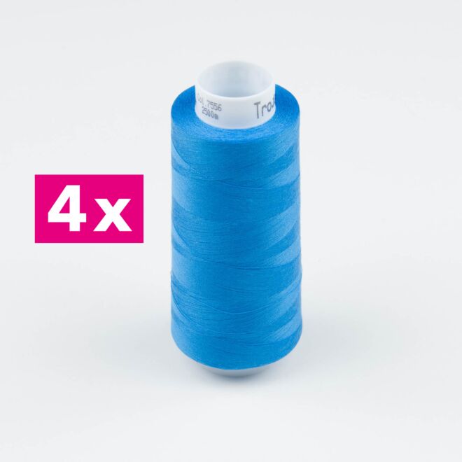 Amann-Mettler Trojalock Overlockgarn No. 120, 4x2500m/gleiche Farbe - Farbe: 7556