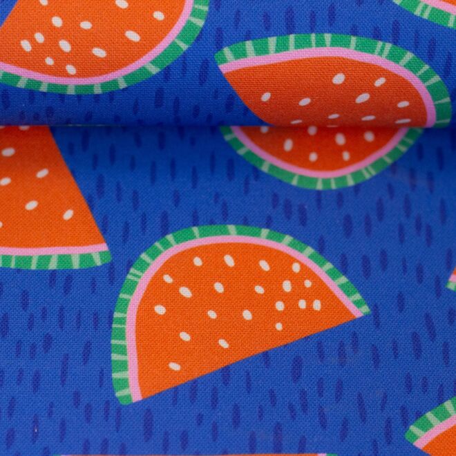 Canvas "Jumble & Zest" Melonen royalblau