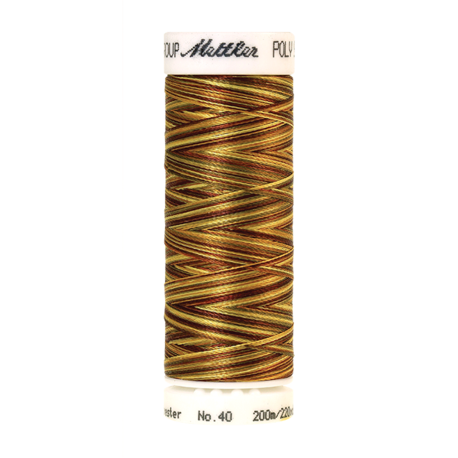Amann Mettler Poly Sheen Multi, 200m Spule in Golden Harvest Die Multifarben harmonieren perfekt mit dem unifarbenen Poly Sheen