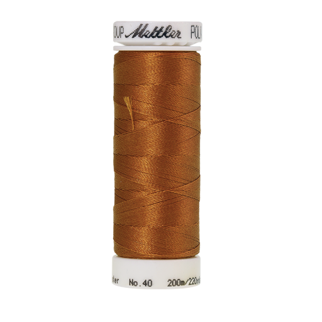 Amann Mettler Poly Sheen Autumn Leaf glänzt durch den trilobalen Fadenquerschnitt besonders schön. Zum Sticken, Quilten, Nähen. 200m Spule