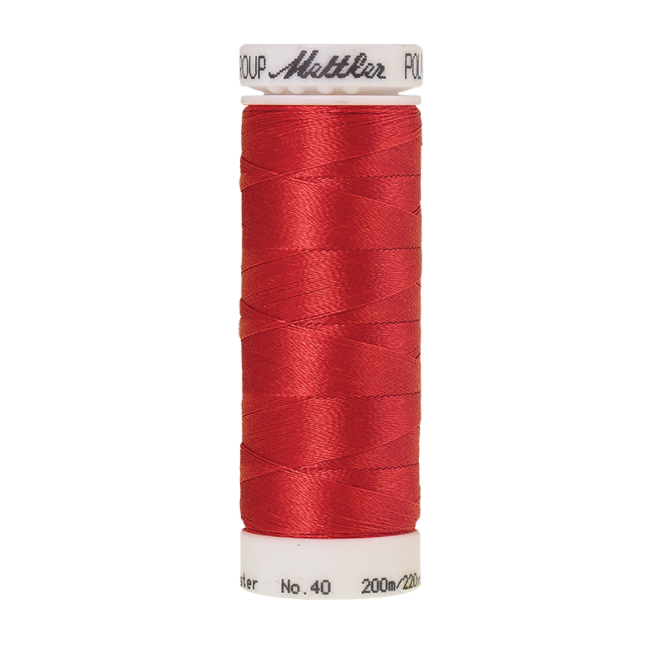Amann Mettler Poly Sheen Terra Cotta glänzt durch den trilobalen Fadenquerschnitt besonders schön. Zum Sticken, Quilten, Nähen. 200m Spule