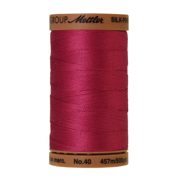 Silk-Finish Cotton 40, 457m - Peony: Reines Baumwollgarn aus 100% langstapliger, ägyptischer Baumwollte von Amann Mettler