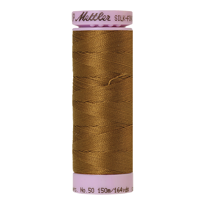 Silk-Finish Cotton 50, 150m - Golden Grain: Reines Baumwollgarn aus 100% langstapliger, ägyptischer Baumwollte von Amann Mettler