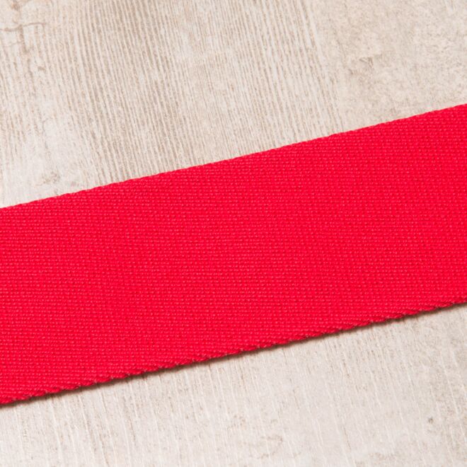 40mm Gurtband "Bonnie" Uni rot