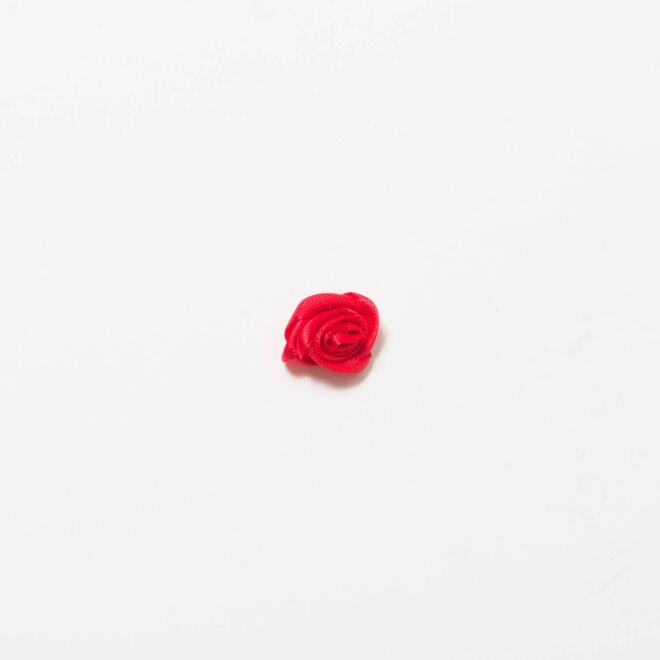 Satinrose 1,5cm rot