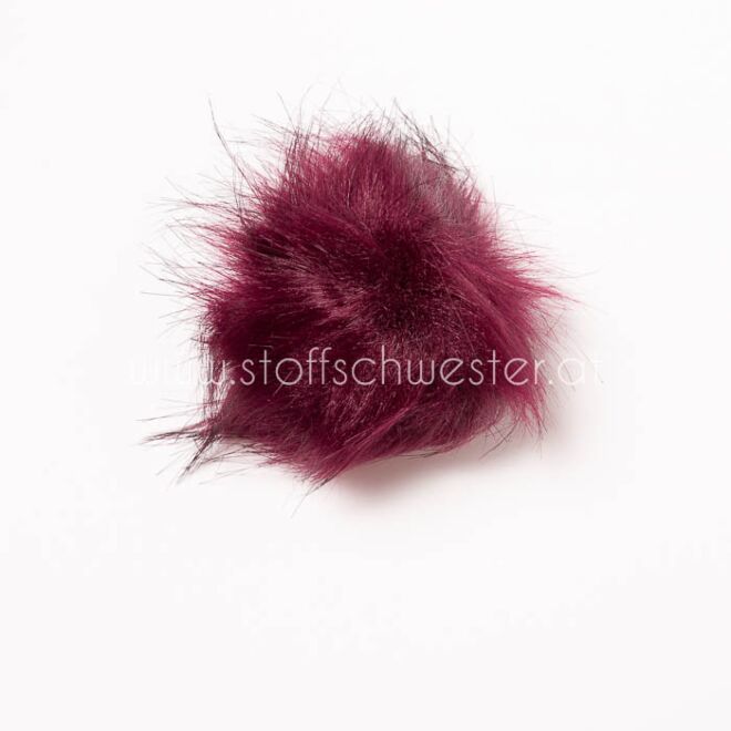 8cm Pompon bordeaux