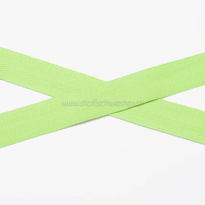 20mm Baumwollköperband apfelgrün
