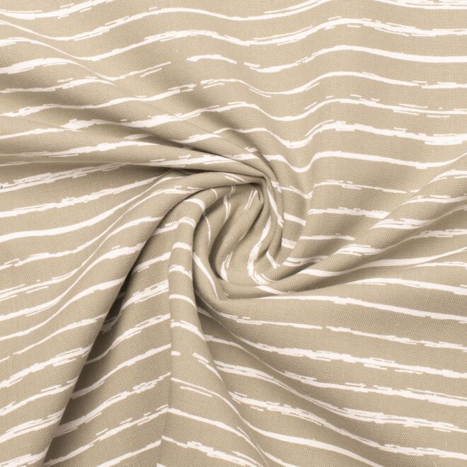 Baumwollwebware Mini Stripes olivgr&uuml;n