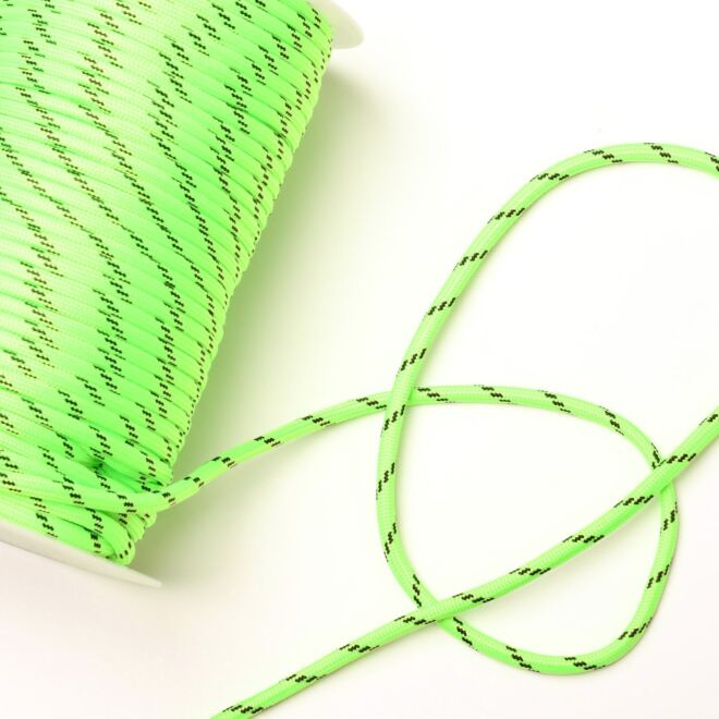 Bobbiny 5mm Flechtkordel Dopamine Lime (100m)