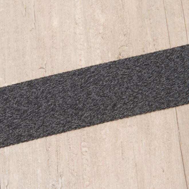 40mm Gurtband "Bonnie" Uni anthrazit-meliert