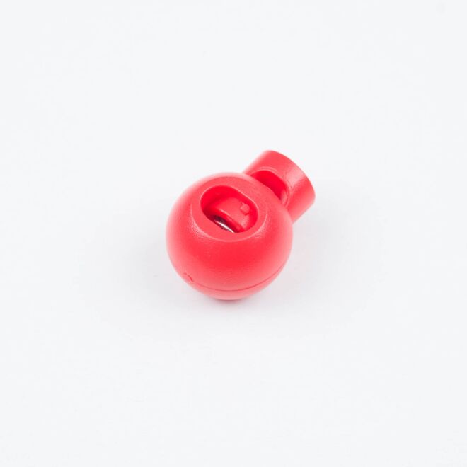 4mm Kordelstopper rund hellrot