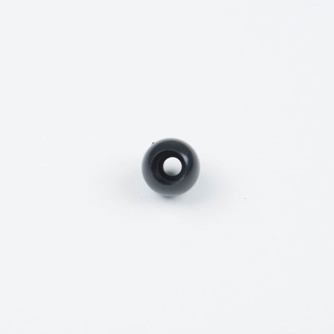3mm Kordelende rund schwarz 