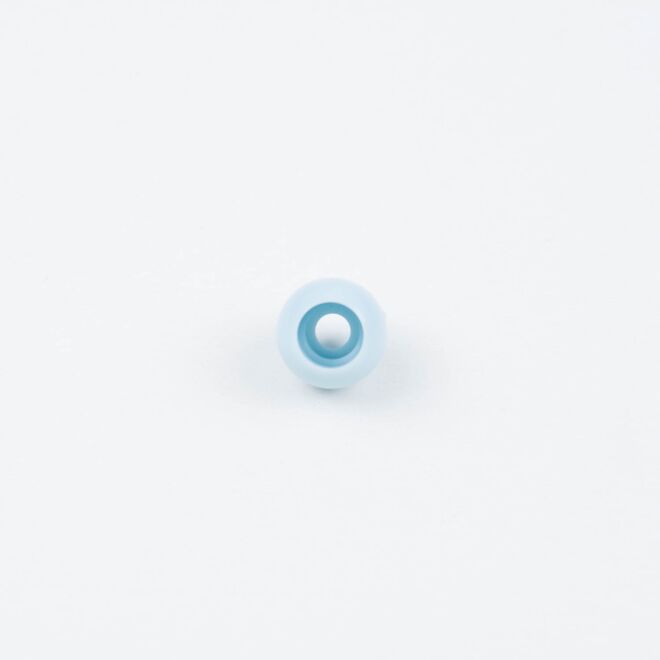 3mm Kordelende rund himmelblau