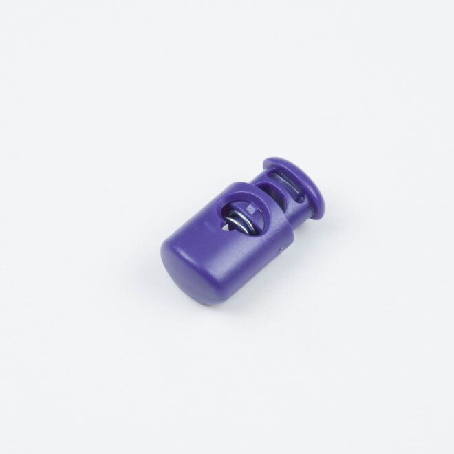 5mm Kordelstopper Zylinder lila