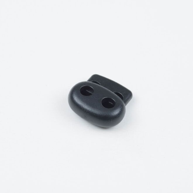 5mm Kordelstopper Duo schwarz