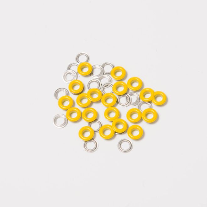 BabySnap Ösen mit Scheiben 5mm gelb
