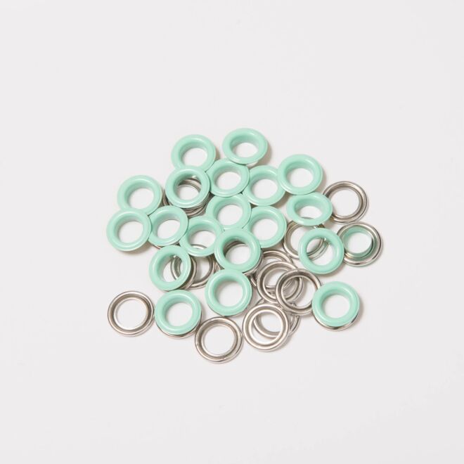 BabySnap Ösen mit Scheiben 11mm mint