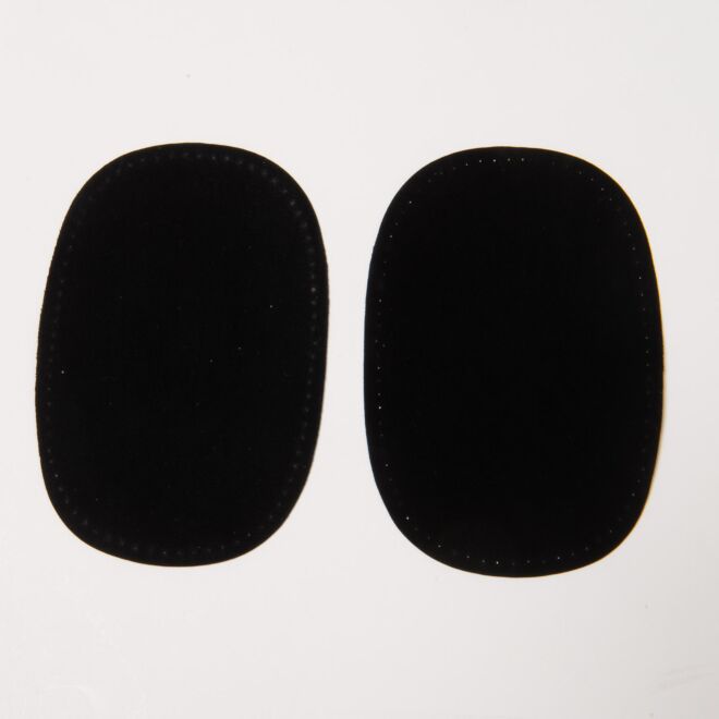 Alcantara Imitat Flicken schwarz