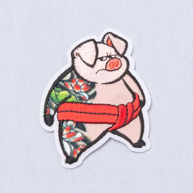 ** Aufbügler Tattoo-Schwein (ca. 5cm groß)