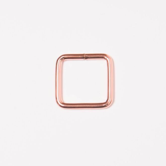 20mm Vierkantring rosegold