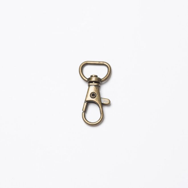 12mm Karabinerhaken altmessing