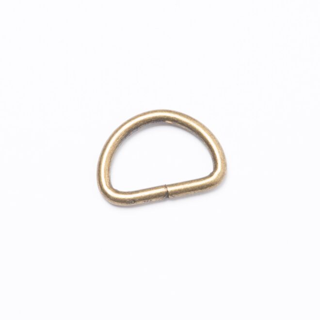 20mm D-Ring/Halbring altmessing