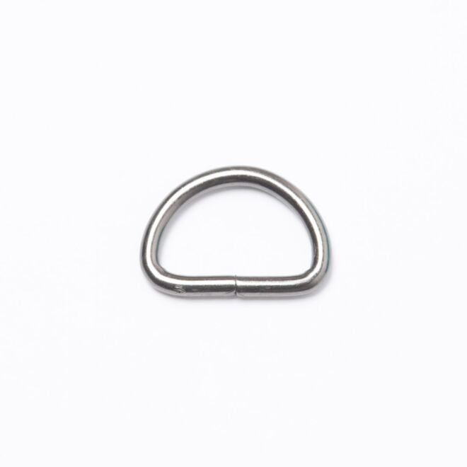 20mm D-Ring/Halbring silber-antik