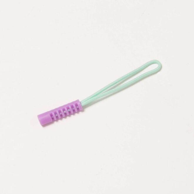 Reißverschluss-Zipper mint/lila