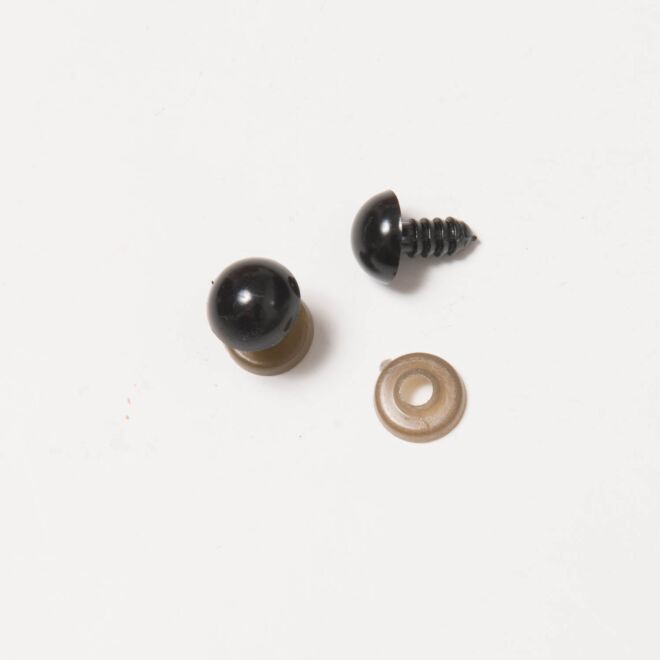11mm Kunststoff-Sicherheitsaugen schwarz