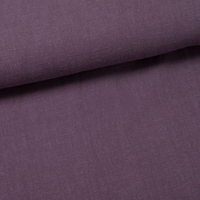 Stonewashed Leinen mauve