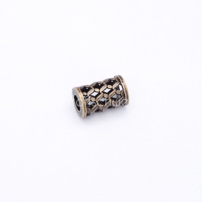 6mm Kordelende "Granada" altmessing