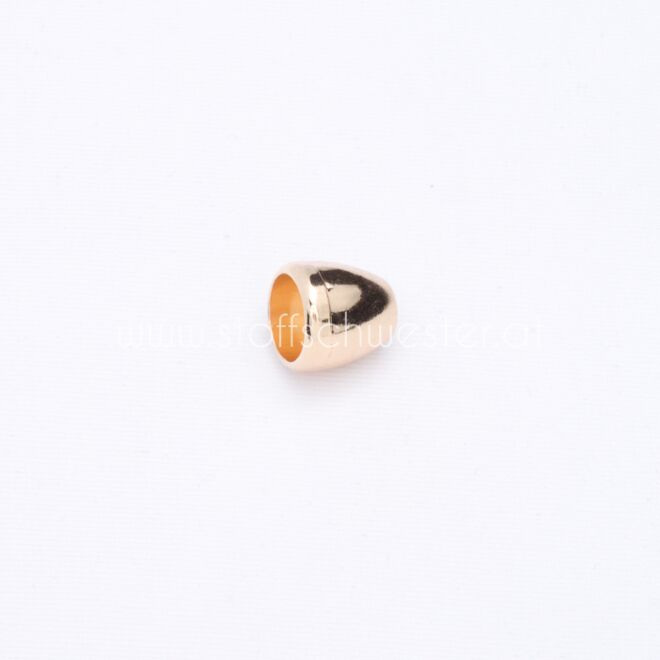 5mm Kordelende "Kegel klein" weißgold 