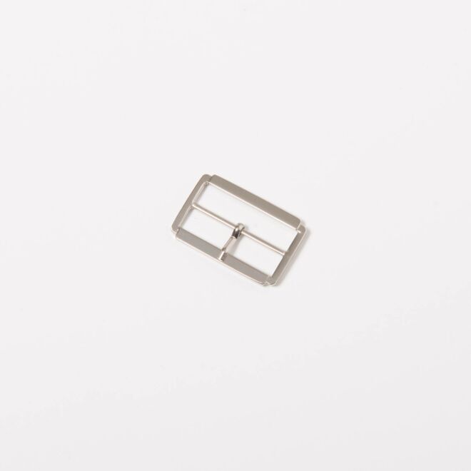 30mm Gürtelschnalle "Rechteck" silber