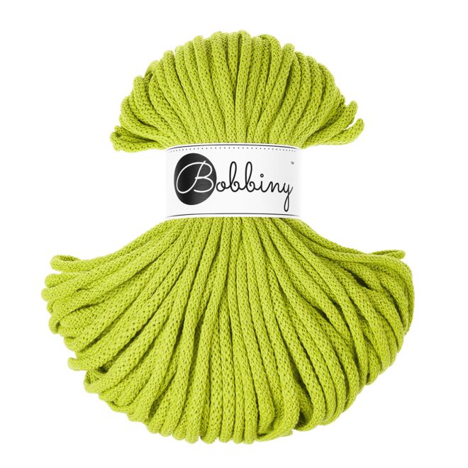 Bobbiny 5mm Flechtkordel Dopamine Lime (100m)