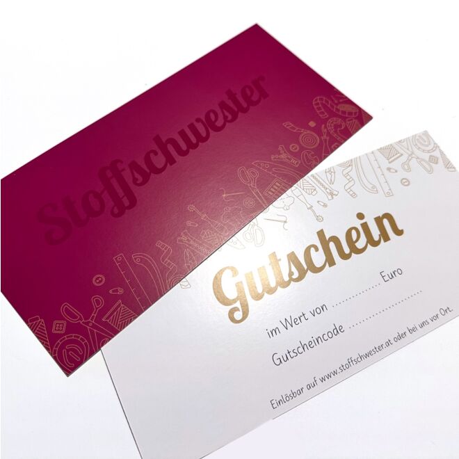 Stoffschwester Gutschein per Post