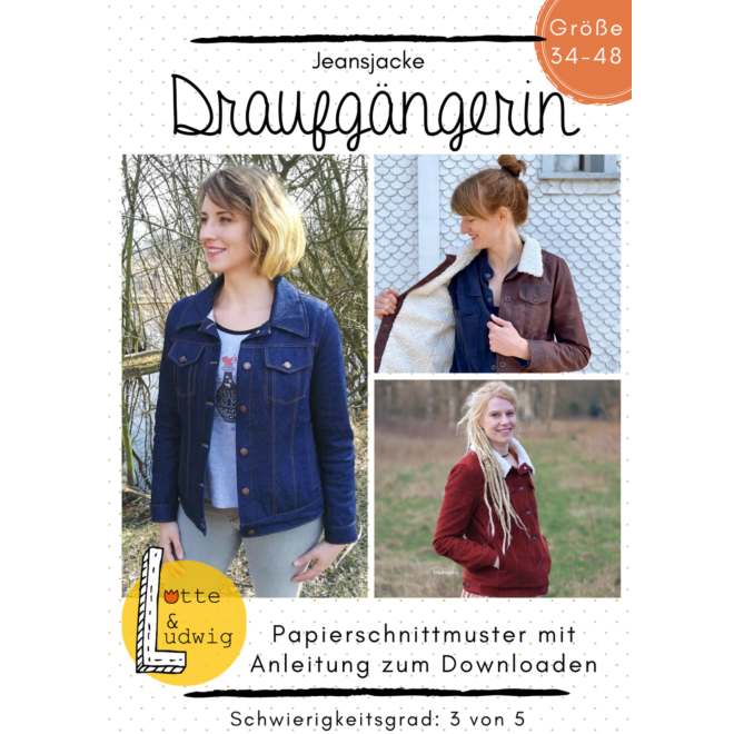Papierschnittmuster Draufgängerin Gr. 34 - 48