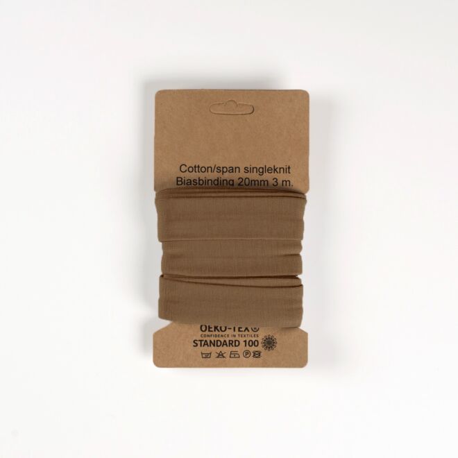 3m Jersey-Schrägband "Emilia" taupe