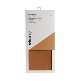 Cricut Joy Smart Labels beschreibbar 14x30cm - 4 Blatt (Kartonbraun)