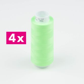 Amann-Mettler Trojalock Overlockgarn No. 120, 4x 2500m/gleiche Farbe - Farbe kiwigrün