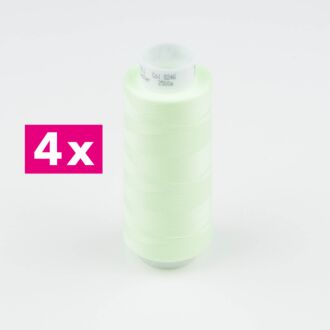 Amann-Mettler Trojalock Overlockgarn No. 120, 4x 2500m/gleiche Farbe - Farbe blassgrün