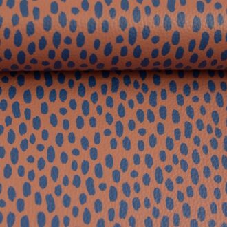 Kunstleder Brush & Wild braun/petrol