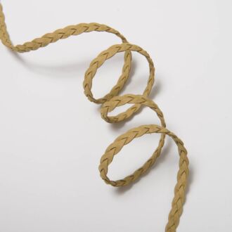 10mm Geflochtene Wildlederimitat-Kordel sand