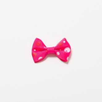 Grosgrain-Schleife Multi 4cm Bubbles pink-rot-weiß
