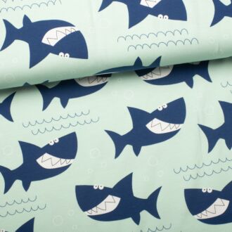 Baumwolljersey Sharky mint 