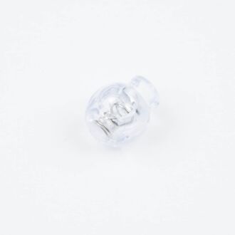 3mm Kordelstopper rund transparent