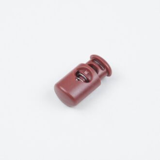 5mm Kordelstopper Zylinder hellbraun